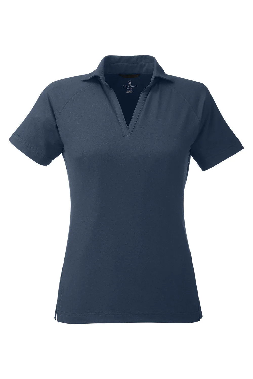 Spyder Womens Spyre UPF 40  Short Sleeve Polo Shirt - Frontier Blue Frost Clothing Spyder