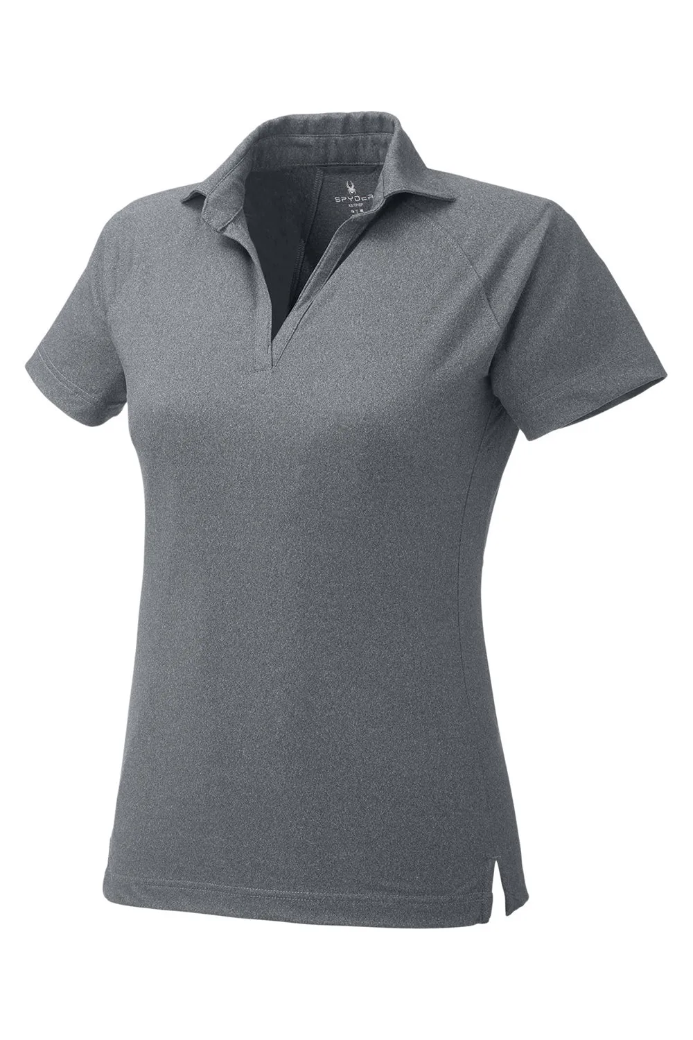 Spyder Womens Spyre UPF 40  Short Sleeve Polo Shirt - Polar Grey Frost Clothing Spyder