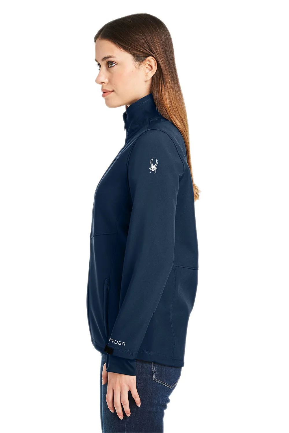 Spyder Womens Touring Full Zip Jacket - Frontier Blue Clothing Spyder