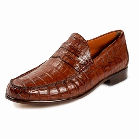 Texas Crocodile Penny Loafer Peter Huber handcrafted leather shoes