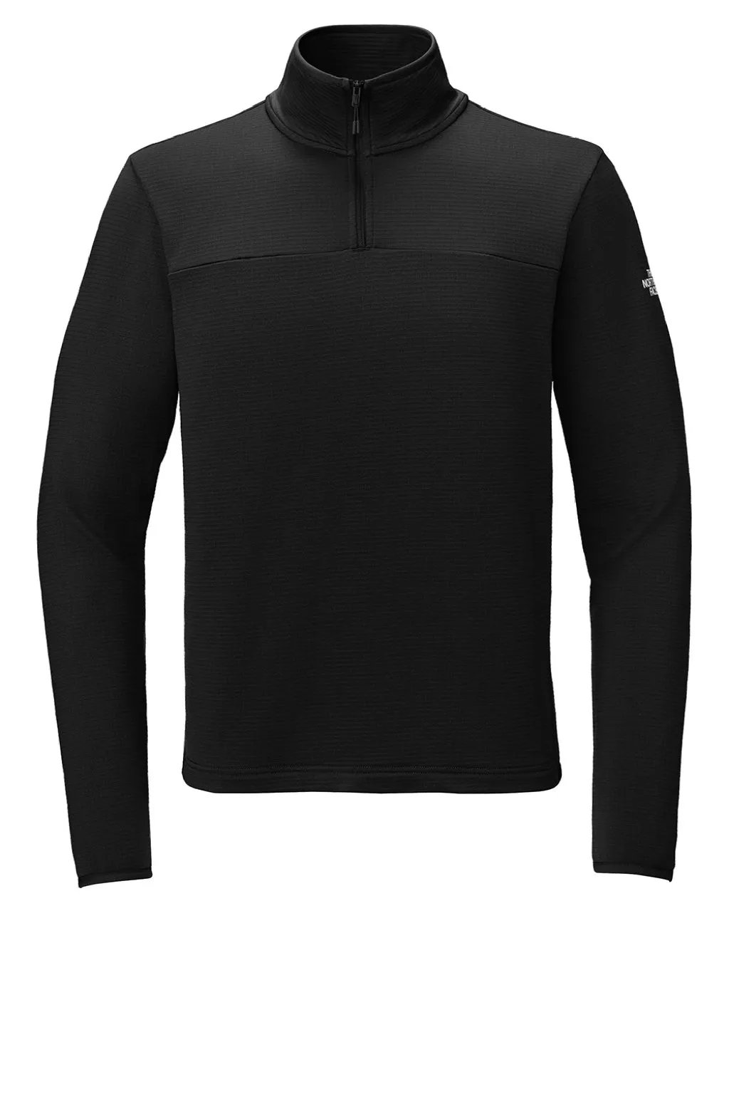 The North Face Mens Aim Fleece 1/4 Zip Sweatshirt - Black Clothing The-North-Face