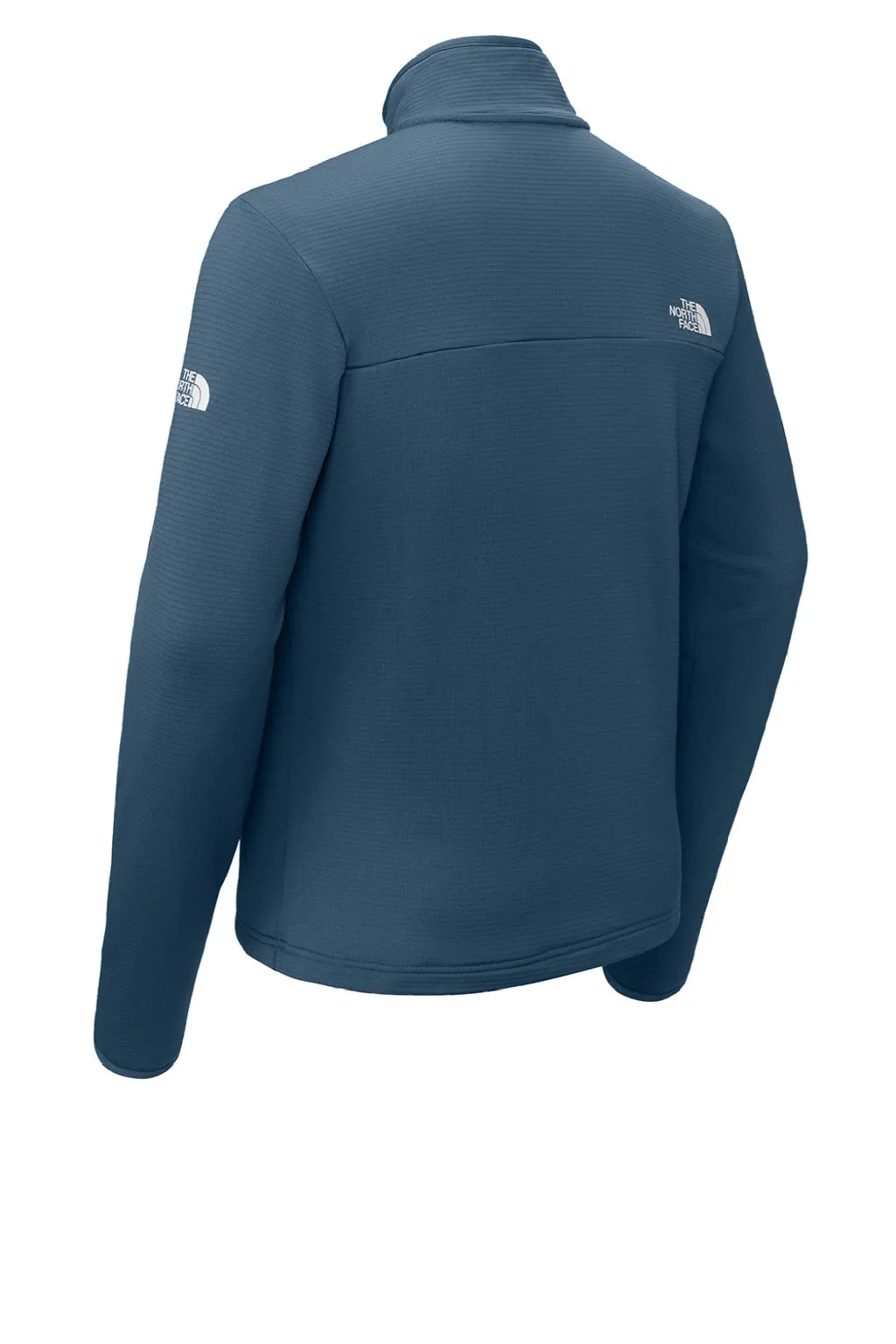 The North Face Mens Aim Fleece Full Zip Jacket - Shady Blue Clothing The-North-Face