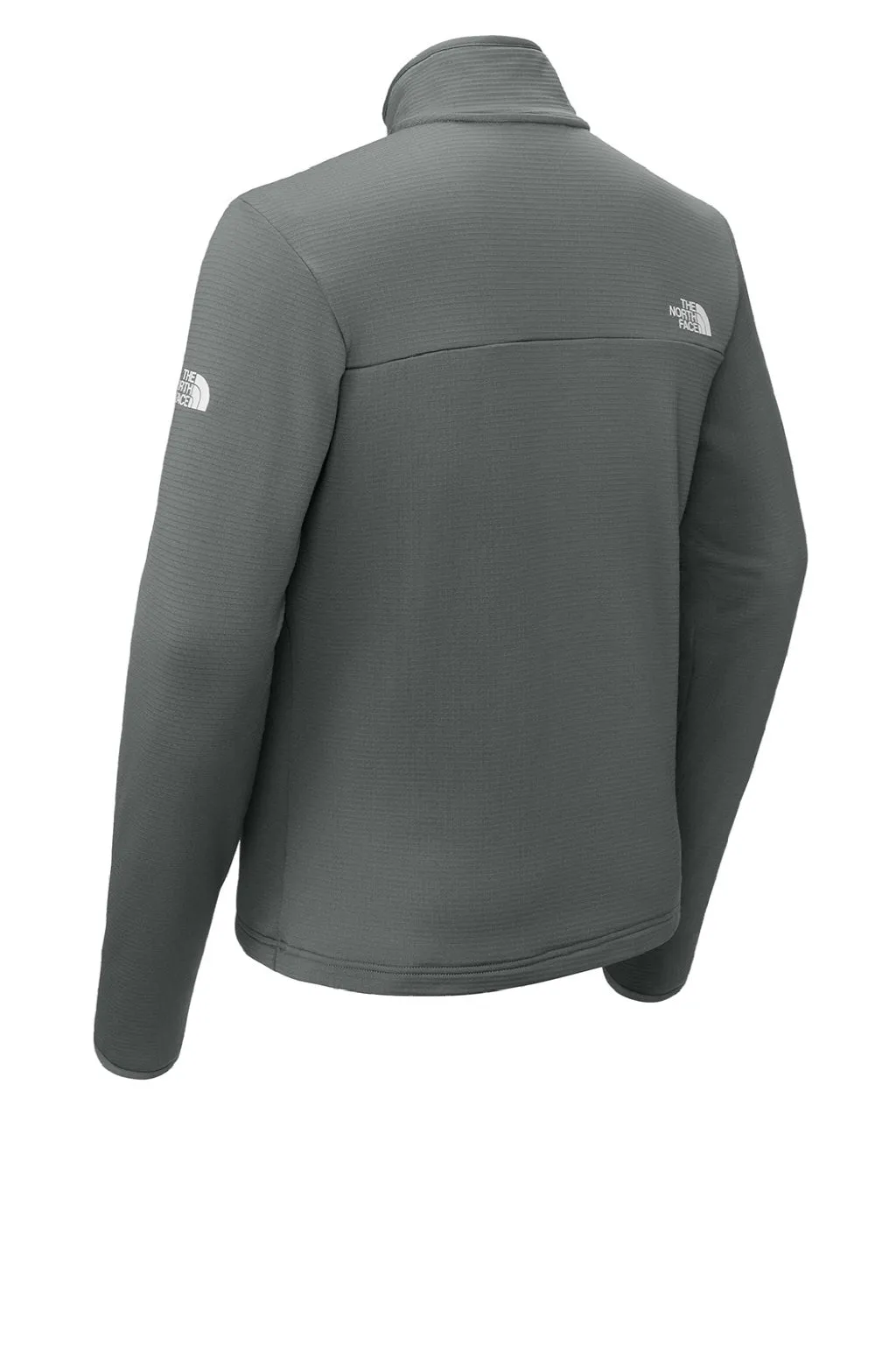The North Face Mens Aim Fleece Full Zip Jacket - Smoked Pearl Grey Clothing The-North-Face