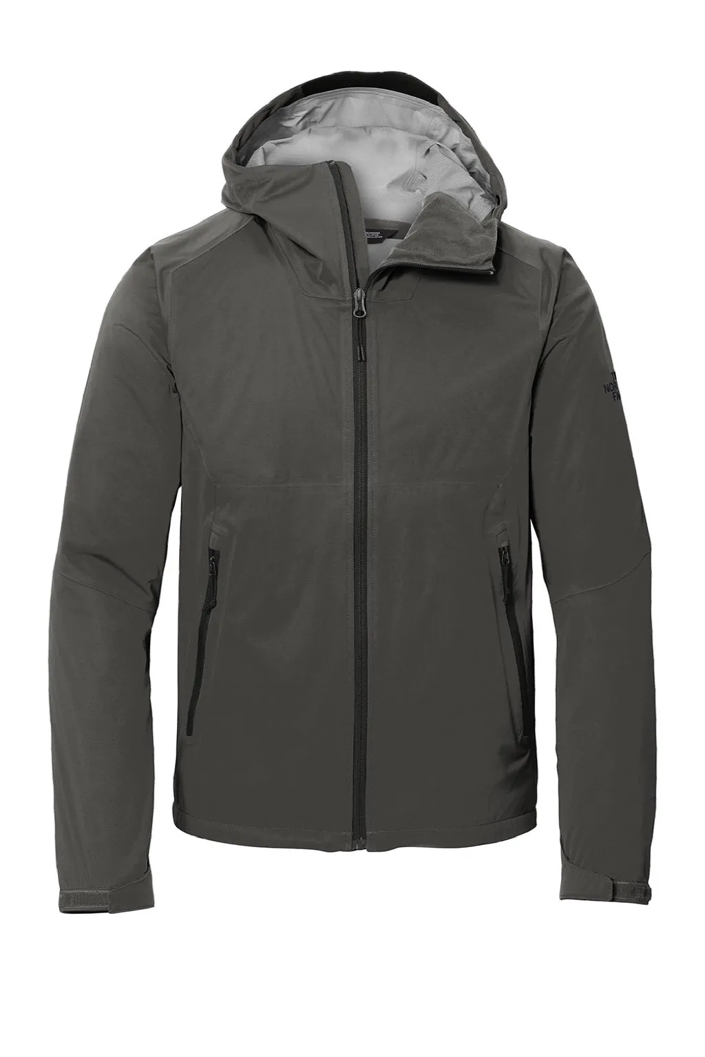 The North Face Mens All Weather DryVent Windproof & Waterproof Full Zip Hooded Jacket - Asphalt Grey Clothing The-North-Face