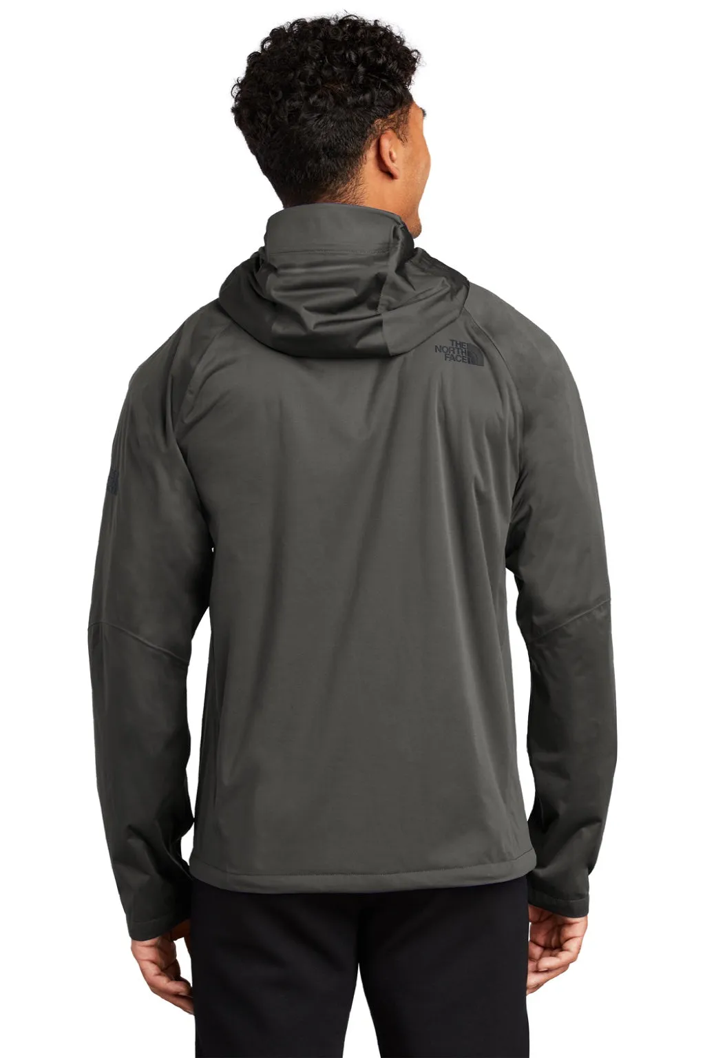 The North Face Mens All Weather DryVent Windproof & Waterproof Full Zip Hooded Jacket - Asphalt Grey Clothing The-North-Face