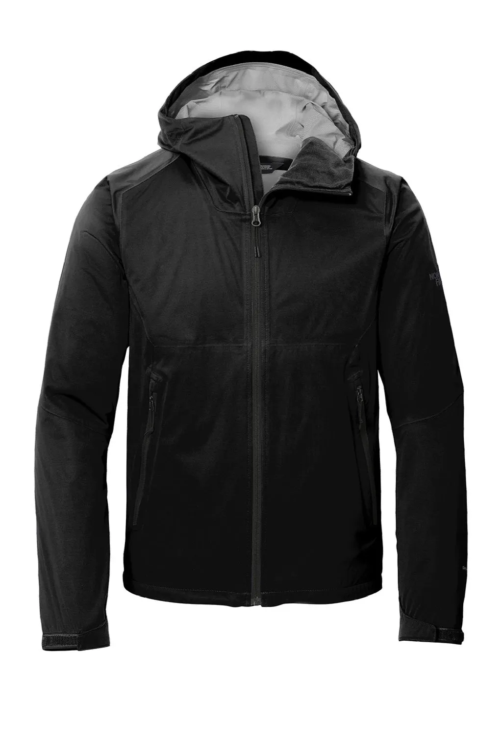 The North Face Mens All Weather DryVent Windproof & Waterproof Full Zip Hooded Jacket - Black Clothing The-North-Face