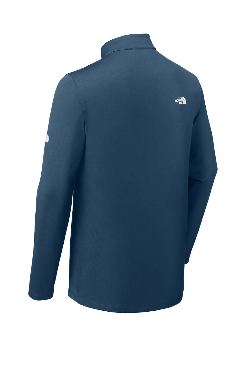 The North Face Mens Ambition Moisture Wicking 1/4 Zip Sweatshirt - Shady Blue Clothing The-North-Face