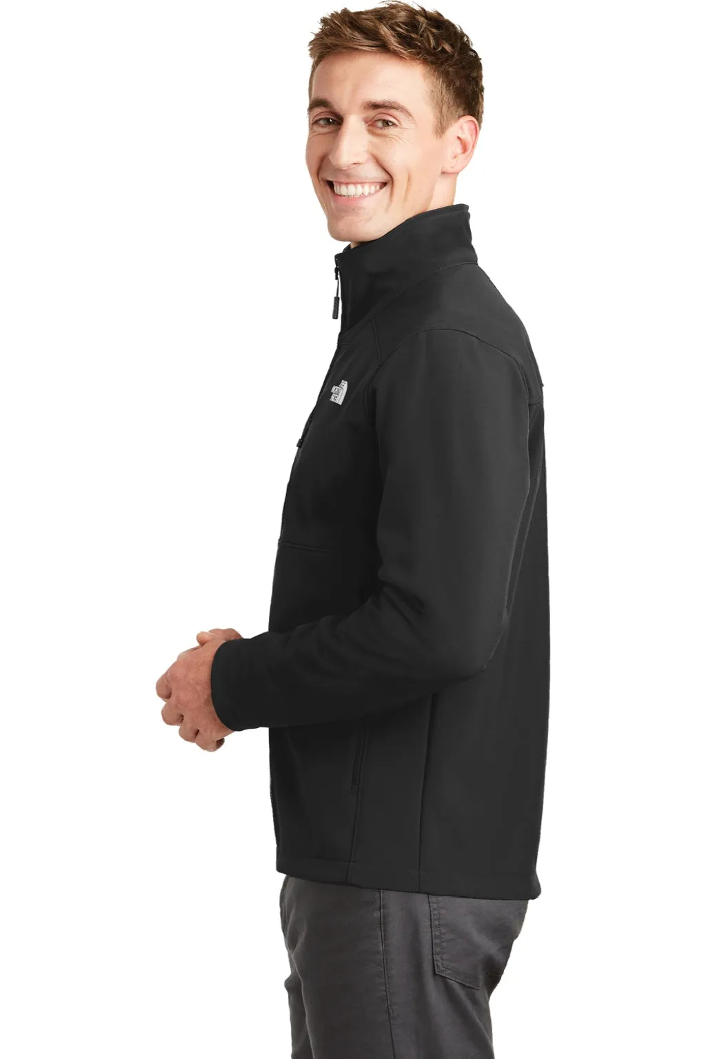 The North Face Mens Apex Barrier Wind & Water Resistant Full Zip Jacket - Black Clothing The-North-Face