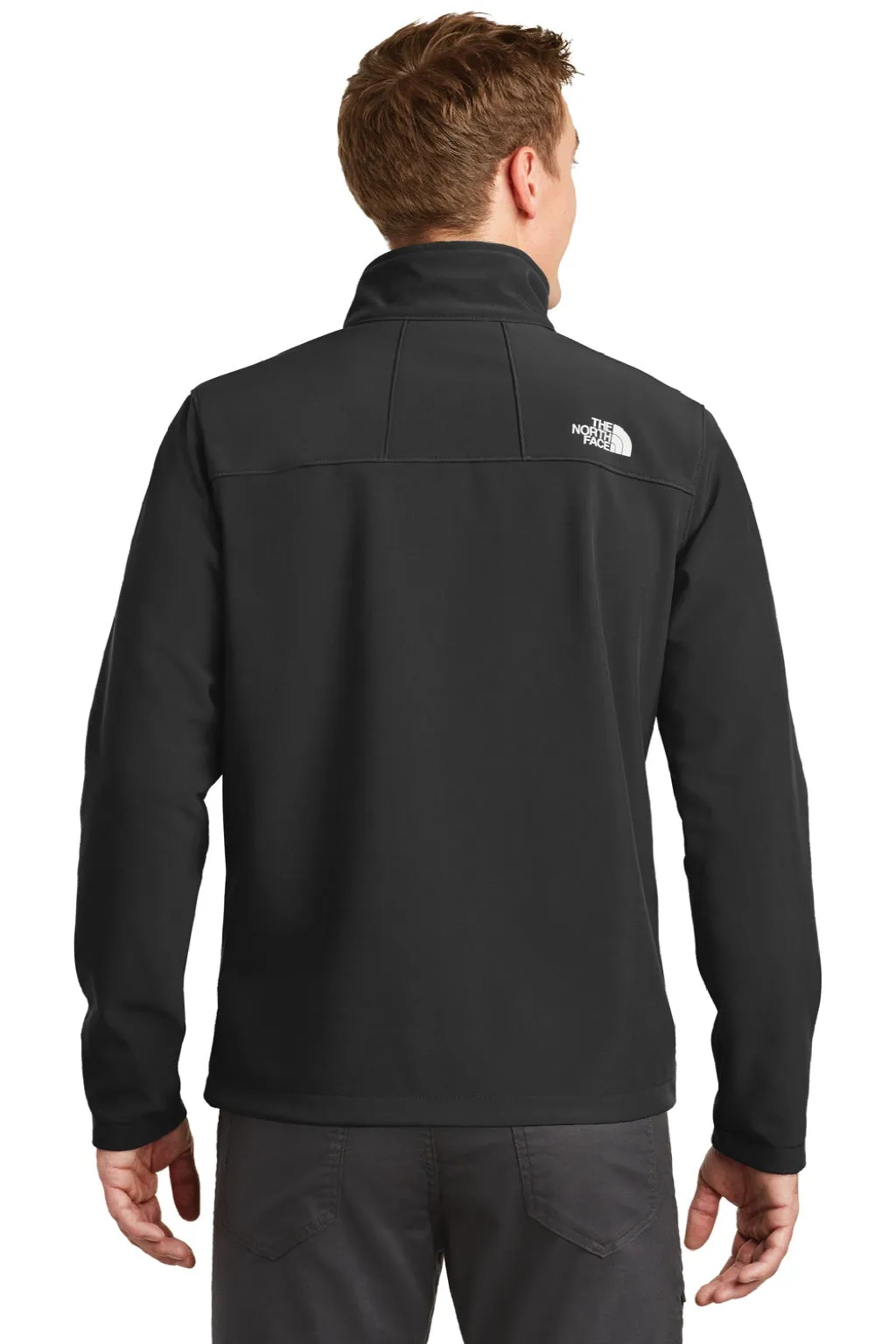 The North Face Mens Apex Barrier Wind & Water Resistant Full Zip Jacket - Black Clothing The-North-Face