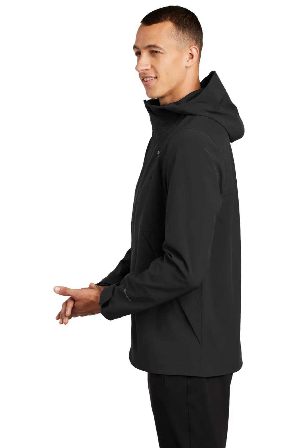 The North Face Mens Apex DryVent Windproof & Waterproof Full Zip Hooded Jacket - Black Clothing The-North-Face