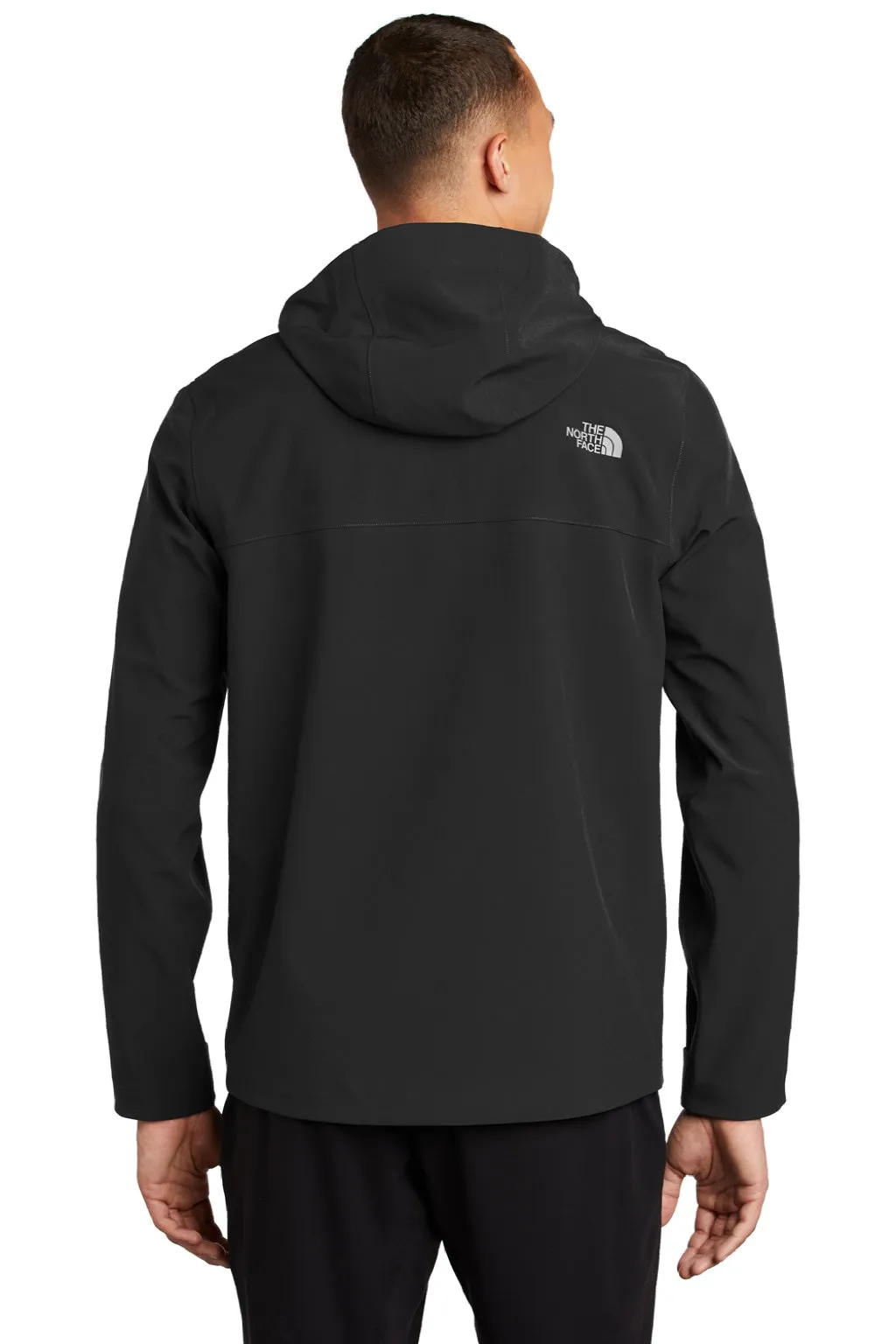 The North Face Mens Apex DryVent Windproof & Waterproof Full Zip Hooded Jacket - Black Clothing The-North-Face