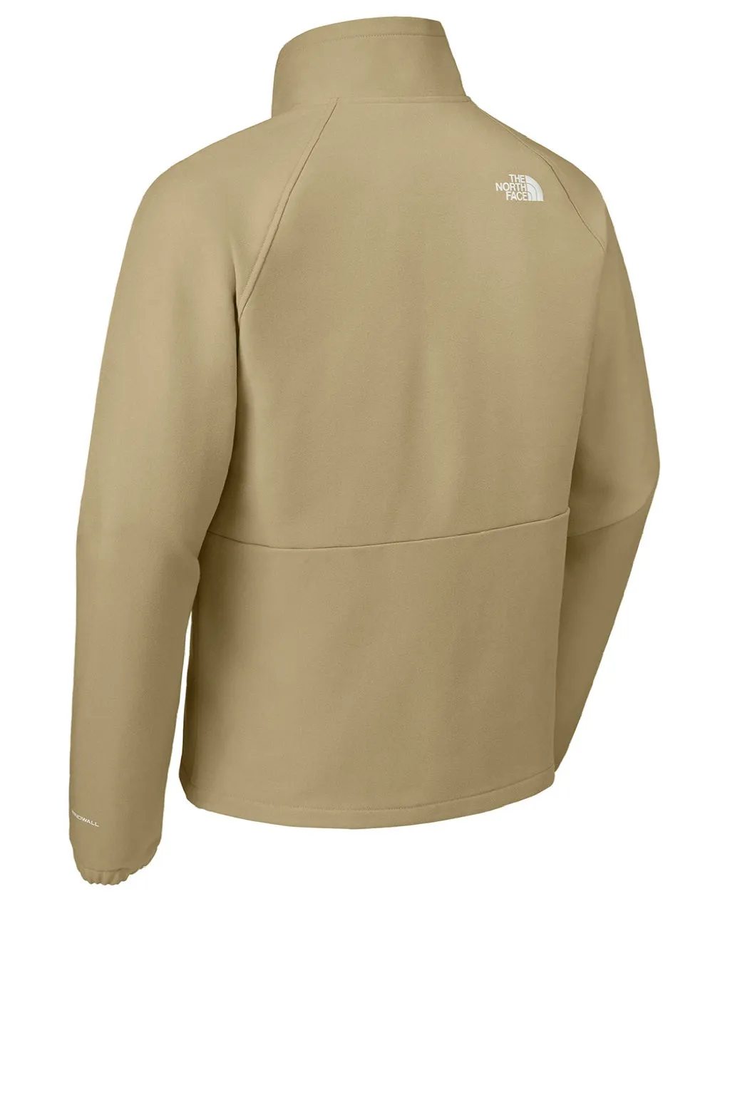 The North Face Mens Barr Lake Water Resistant Soft Shell Full Zip Jacket - Heather Dark Khaki Stone Clothing The-North-Face