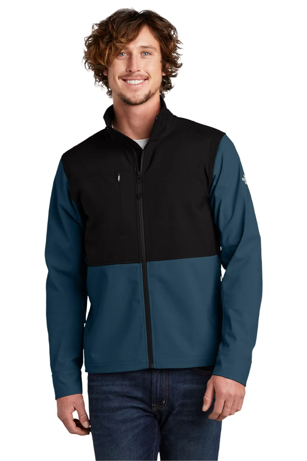 The North Face Mens Castle Rock Wind & Water Resistant Full Zip Jacket - Blue Wing Clothing The-North-Face