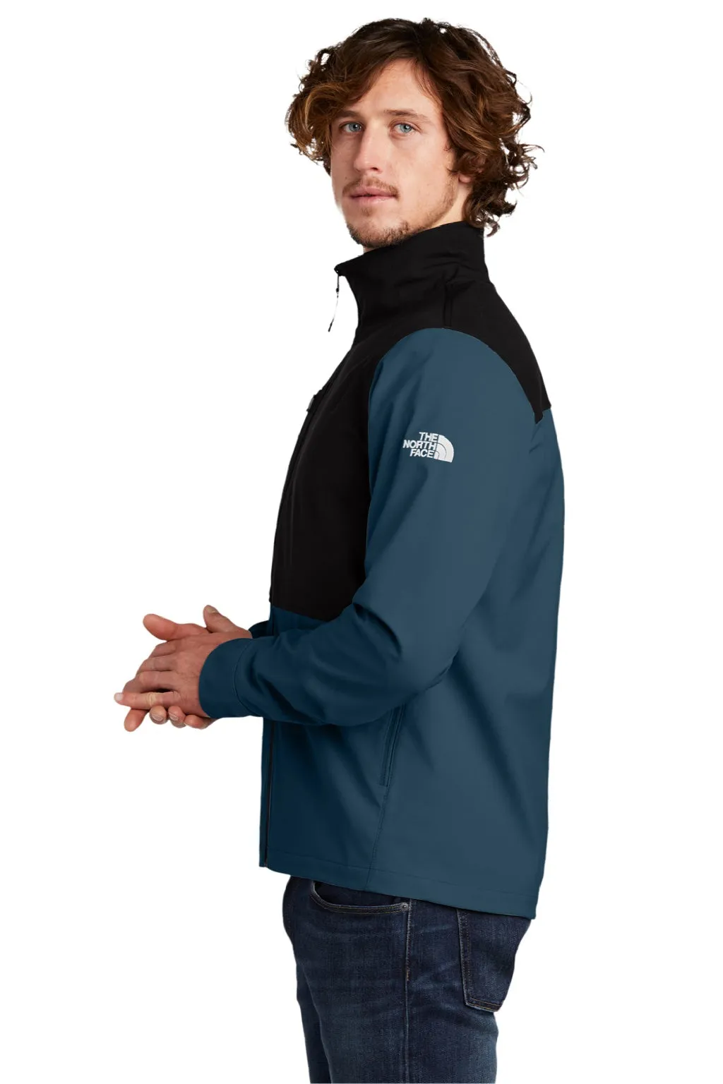 The North Face Mens Castle Rock Wind & Water Resistant Full Zip Jacket - Blue Wing Clothing The-North-Face