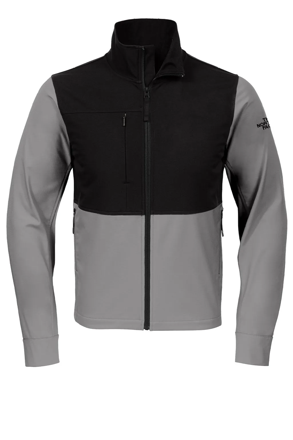 The North Face Mens Castle Rock Wind & Water Resistant Full Zip Jacket - Mid Grey Clothing The-North-Face