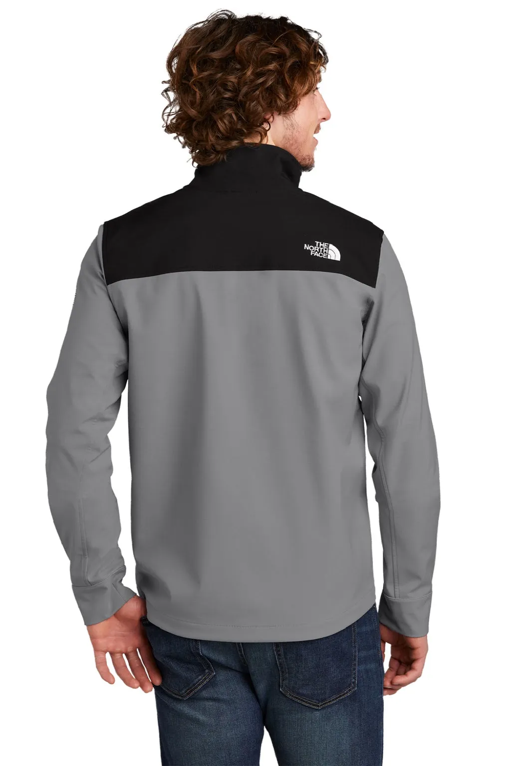 The North Face Mens Castle Rock Wind & Water Resistant Full Zip Jacket - Mid Grey Clothing The-North-Face