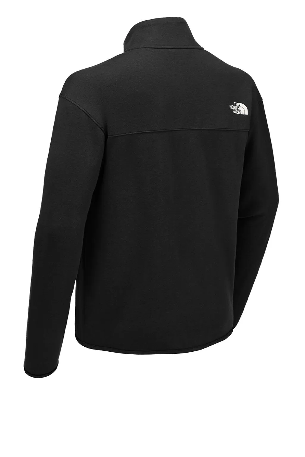 The North Face Mens Double Knit 1/4 Zip Fleece Jacket - Black Clothing The-North-Face