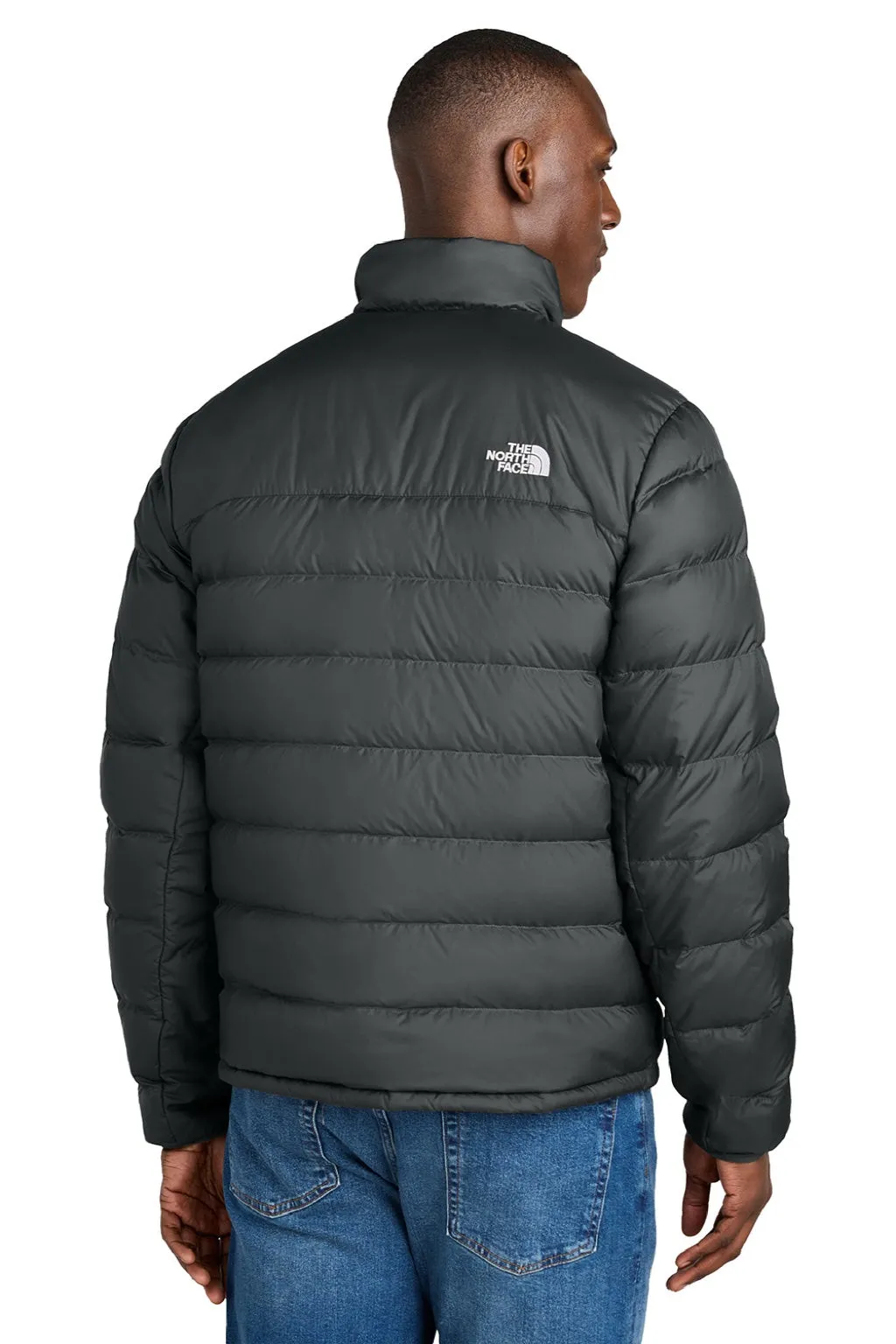 The North Face Mens Down Hybrid Water Resistant Full Zip Jacket - Black Clothing The-North-Face