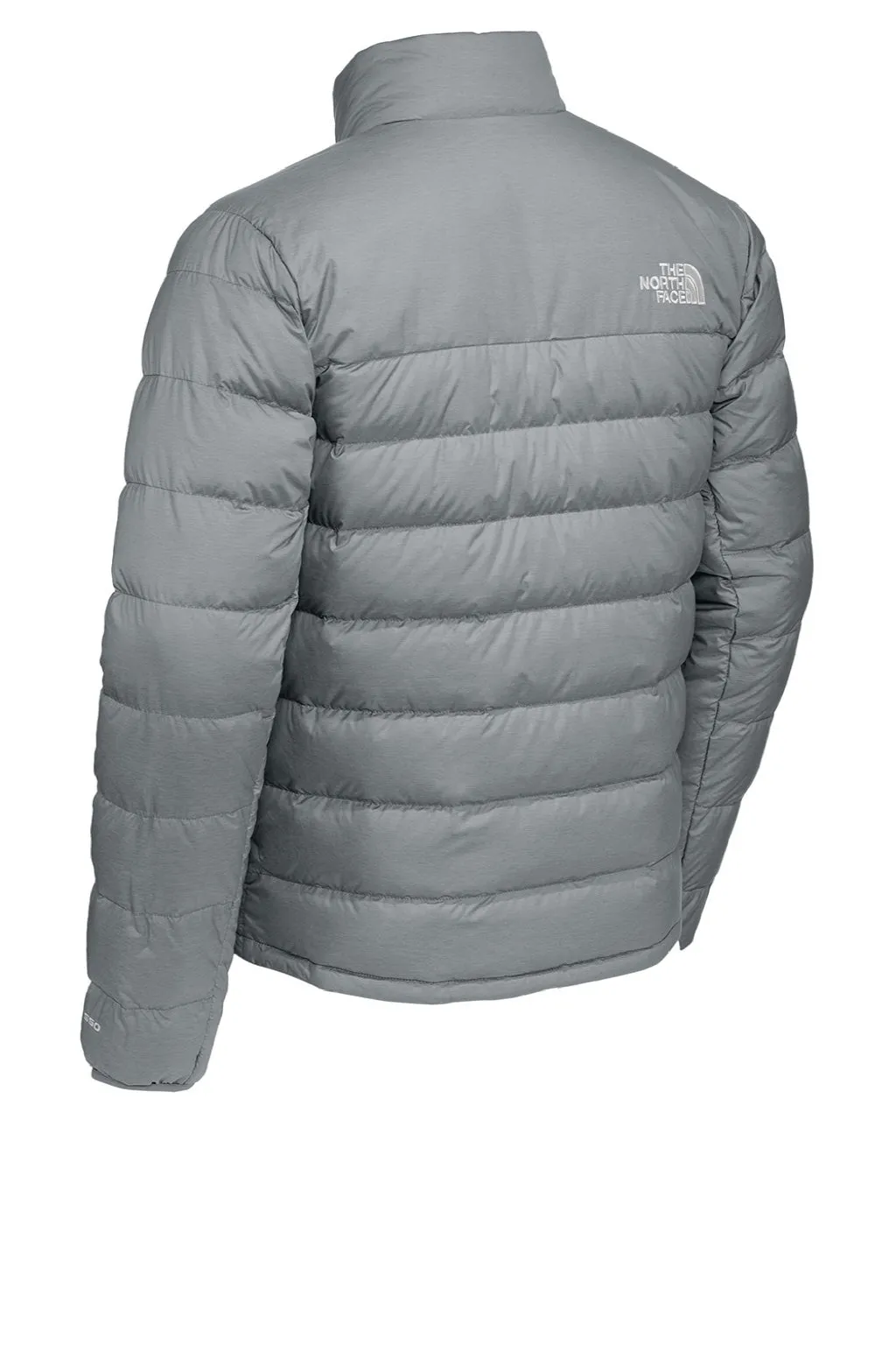 The North Face Mens Down Hybrid Water Resistant Full Zip Jacket - Heather Medium Grey Clothing The-North-Face