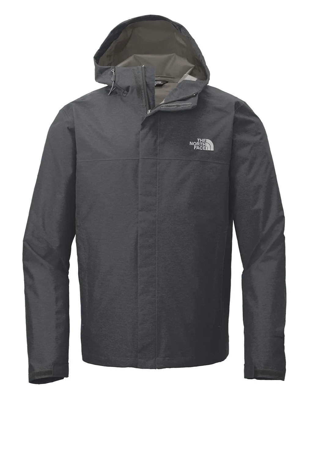 The North Face Mens DryVent Windproof & Waterproof Full Zip Hooded Jacket - Heather Dark Grey Clothing The-North-Face