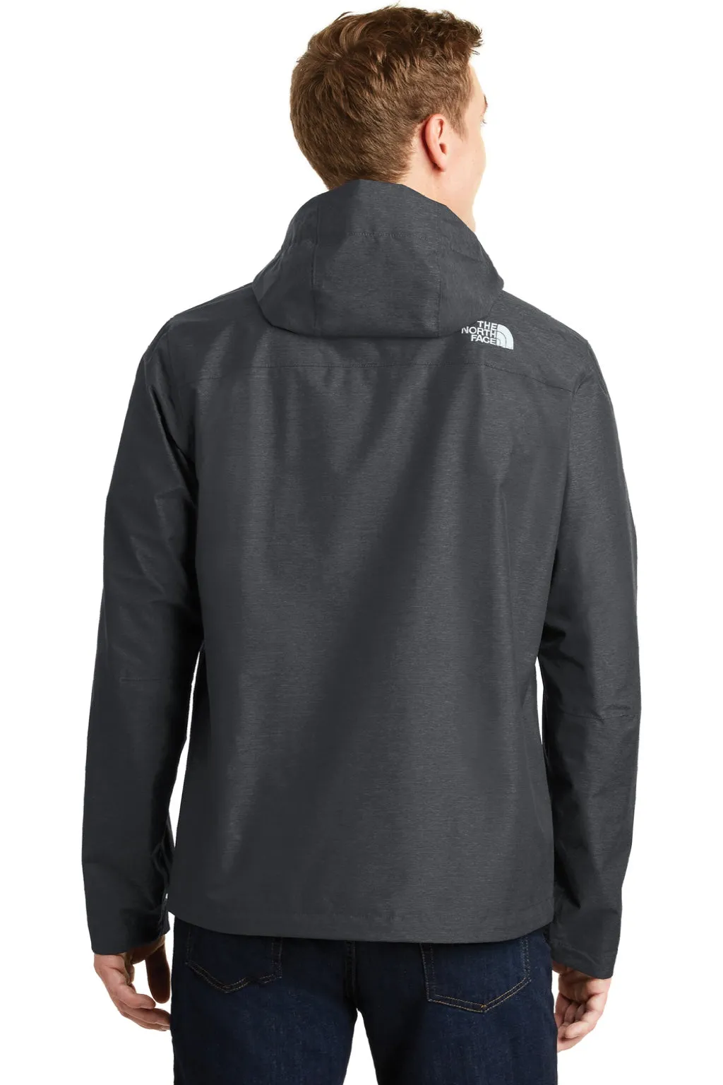 The North Face Mens DryVent Windproof & Waterproof Full Zip Hooded Jacket - Heather Dark Grey Clothing The-North-Face
