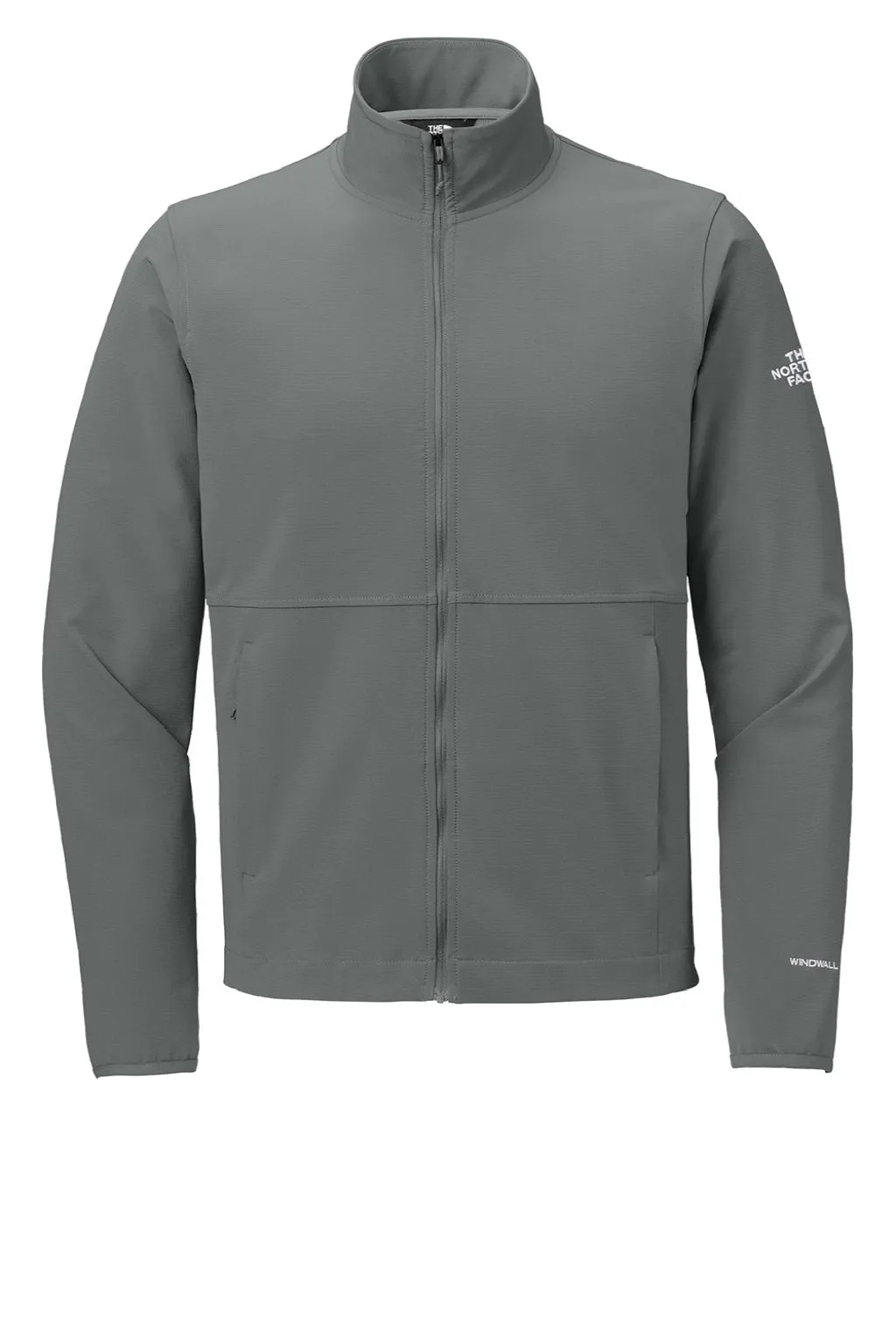 The North Face Mens Edge Stretch Wind & Water Resistant Full Zip Soft Shell Jacket - Smoked Pearl Grey Clothing The-North-Face