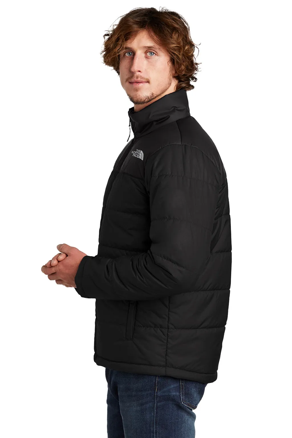 The North Face Mens Everyday Water Resistant Insulated Full Zip Jacket - Black Clothing The-North-Face