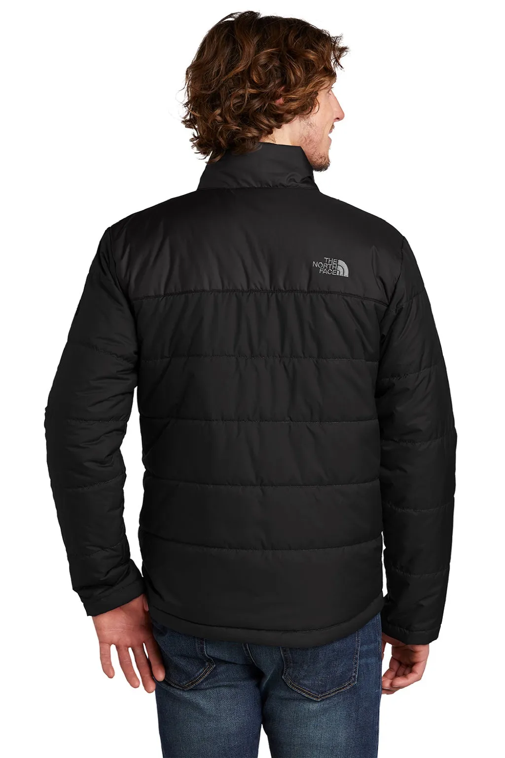 The North Face Mens Everyday Water Resistant Insulated Full Zip Jacket - Black Clothing The-North-Face