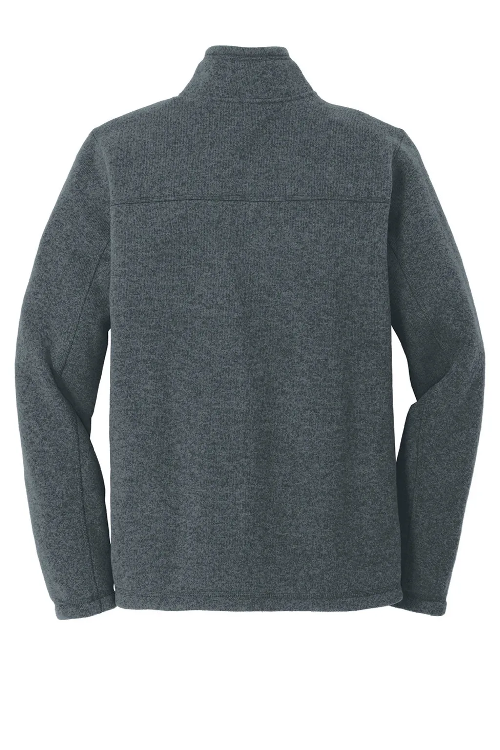 The North Face Mens Full Zip Sweater Fleece Jacket - Heather Urban Navy Blue Clothing The-North-Face