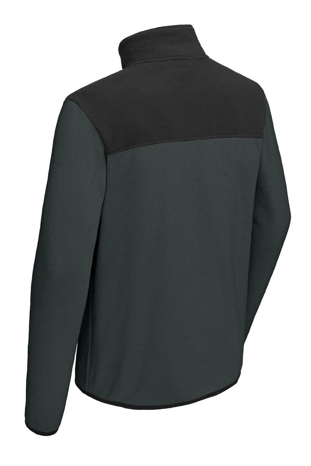 The North Face Mens Glacier Fleece 1/4 Zip Jacket - Asphalt Grey/Black Clothing The-North-Face