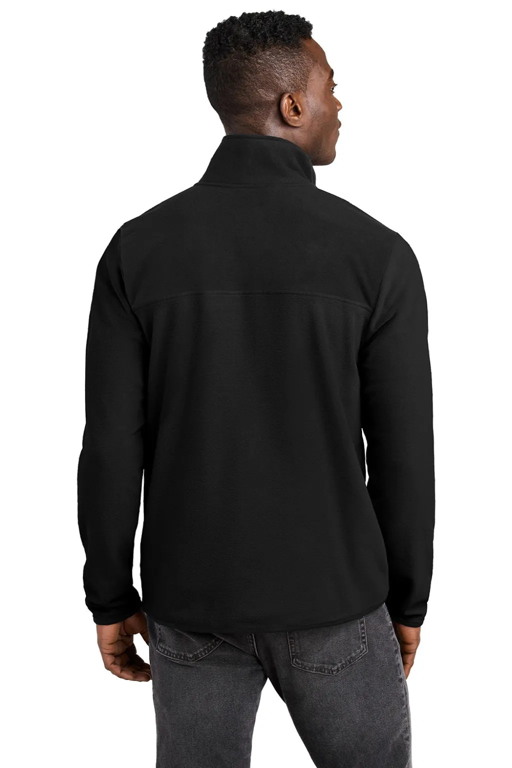 The North Face Mens Glacier Fleece 1/4 Zip Jacket - Black Clothing The-North-Face