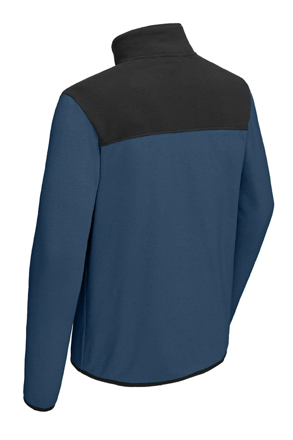 The North Face Mens Glacier Fleece 1/4 Zip Jacket - Shady Blue/Black Clothing The-North-Face
