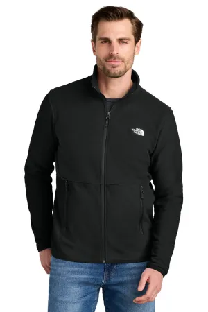 The North Face Mens Glacier Fleece Full Zip Jacket - Black Clothing The-North-Face
