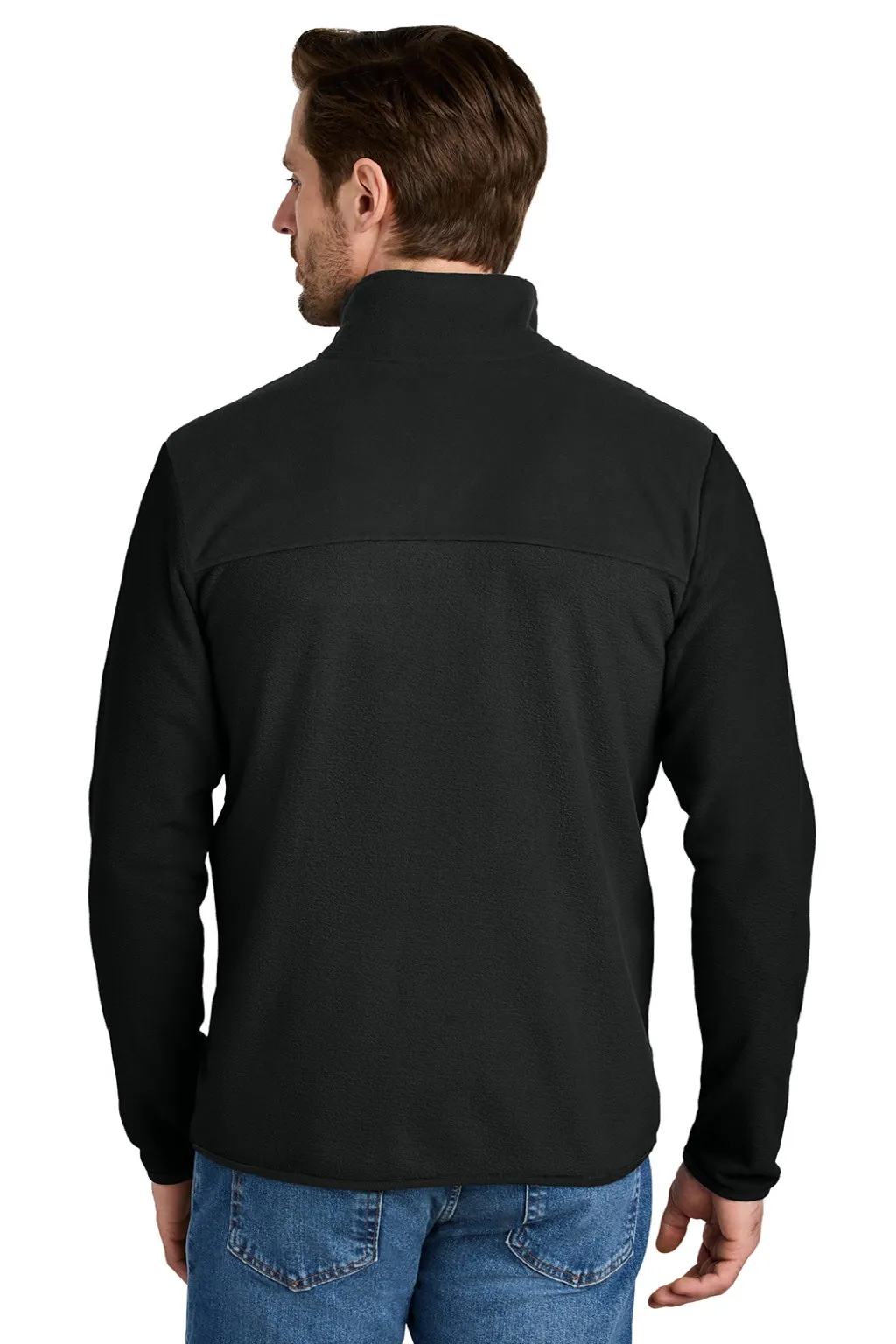 The North Face Mens Glacier Fleece Full Zip Jacket - Black Clothing The-North-Face