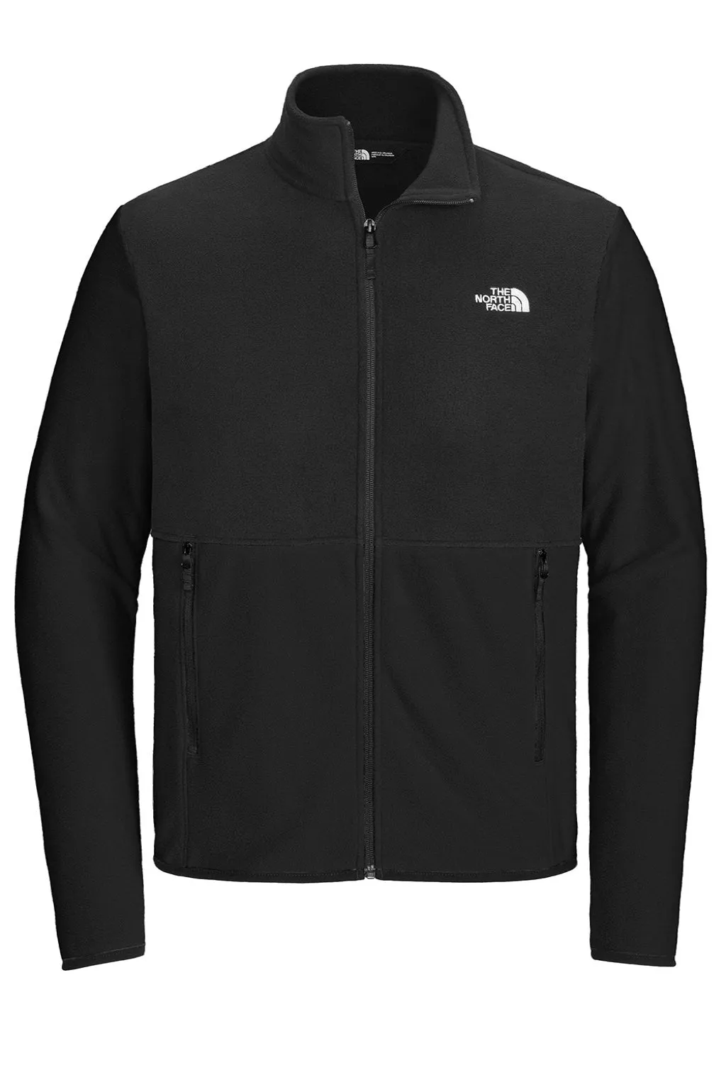 The North Face Mens Glacier Fleece Full Zip Jacket - Black Clothing The-North-Face