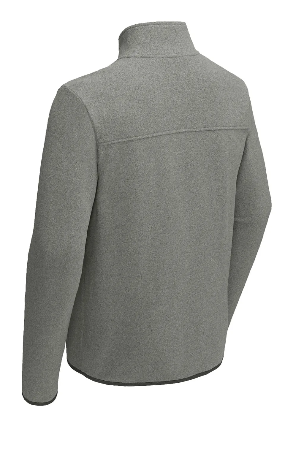The North Face Mens Glacier Fleece Full Zip Jacket - Heather Medium Grey Clothing The-North-Face