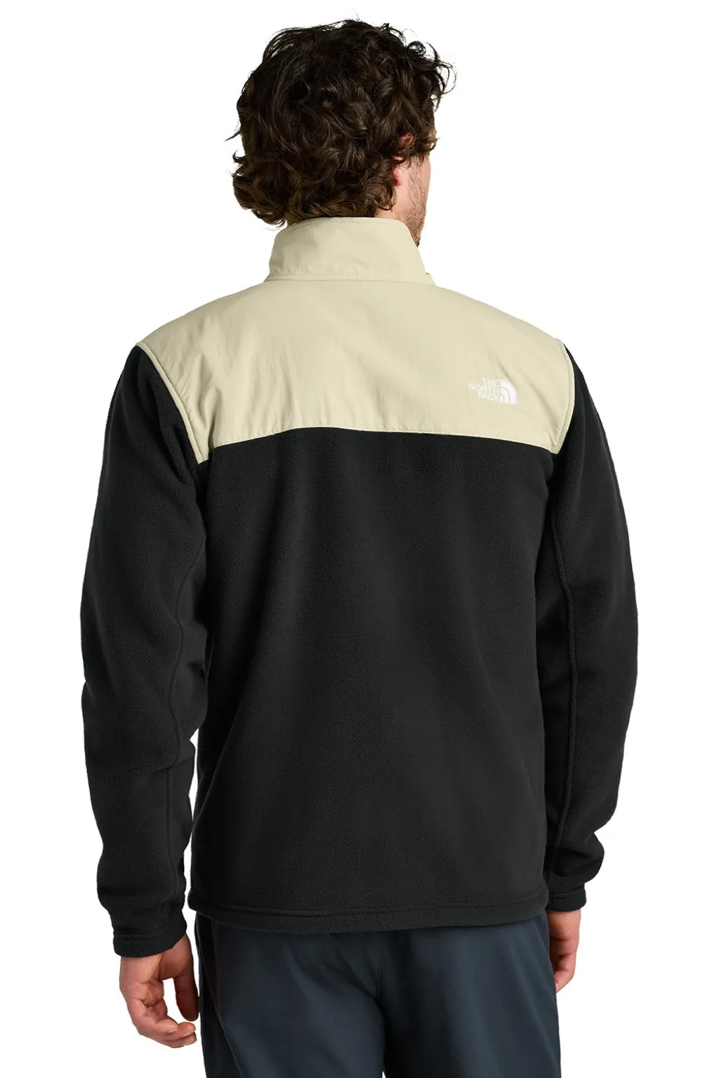 The North Face Mens Highest Peak Fleece Full Zip Jacket - Black/Gravel Grey Clothing The-North-Face