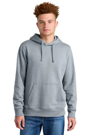 The North Face Mens Hooded Sweatshirt Hoodie w/ Pouch Pocket - Heather Light Grey Clothing The-North-Face