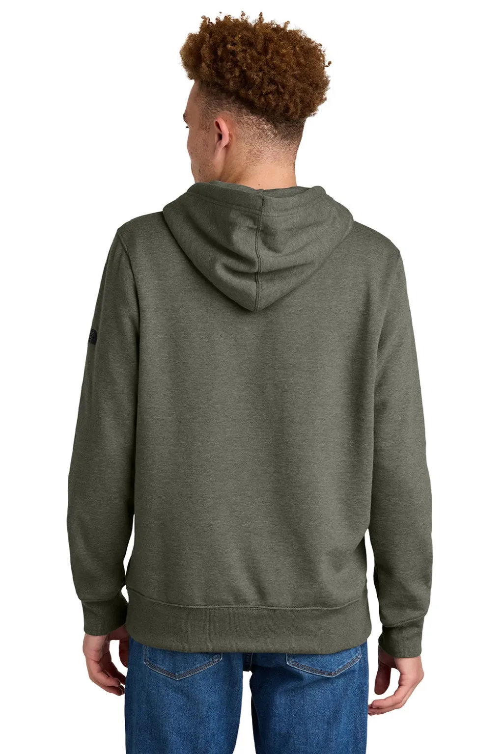 The North Face Mens Hooded Sweatshirt Hoodie w/ Pouch Pocket - Heather New Taupe Green Clothing The-North-Face
