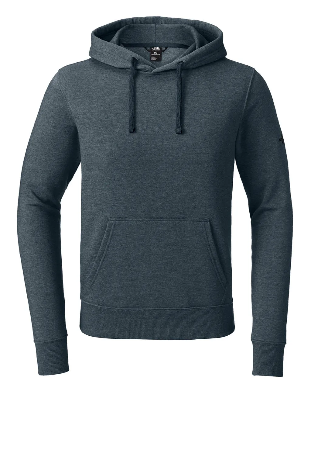 The North Face Mens Hooded Sweatshirt Hoodie w/ Pouch Pocket - Heather Urban Navy Blue Clothing The-North-Face