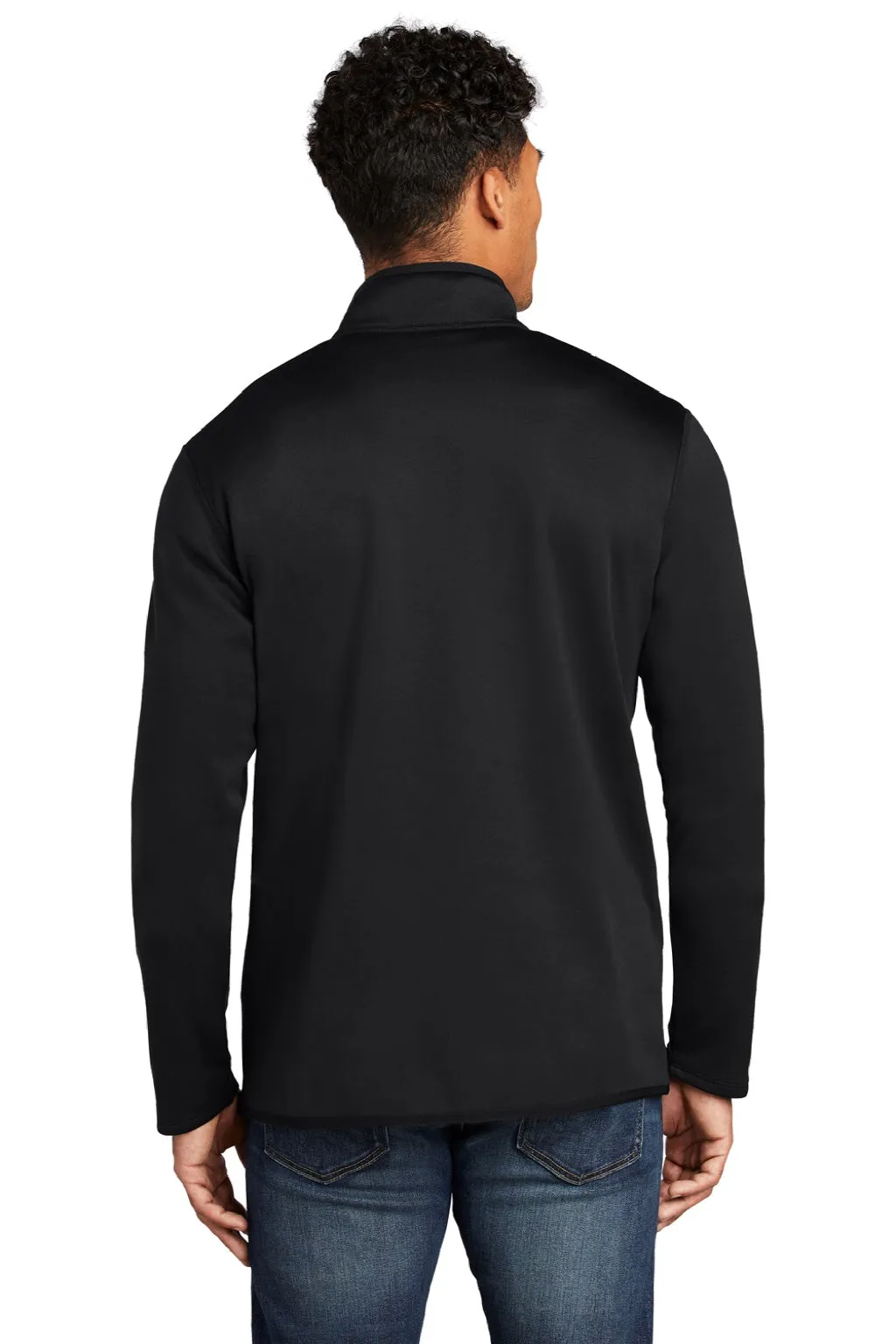 The North Face Mens Skyline 1/4 Zip Fleece Jacket - Black Clothing The-North-Face