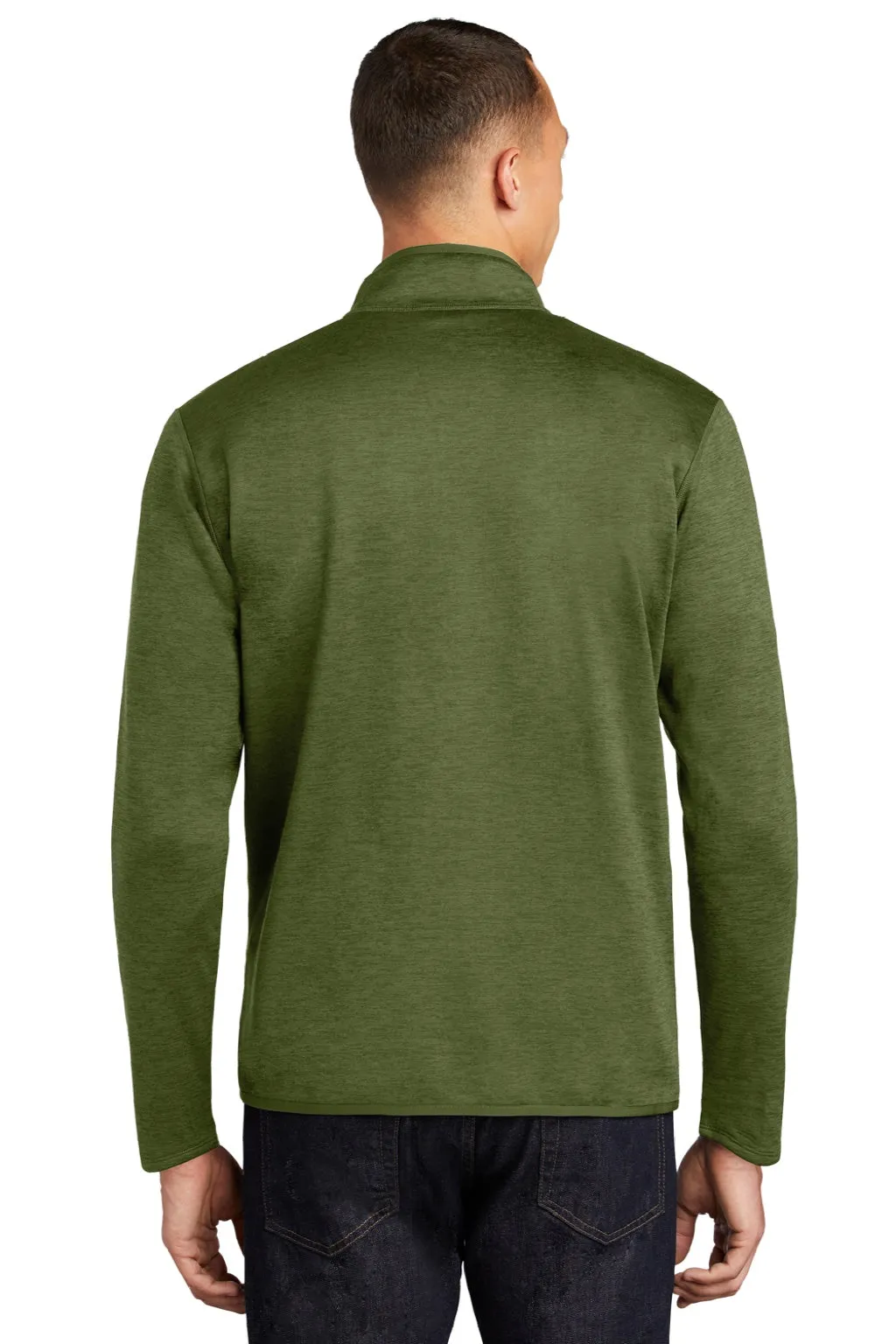 The North Face Mens Skyline Full Zip Fleece Jacket - Heather Clover Green Clothing The-North-Face
