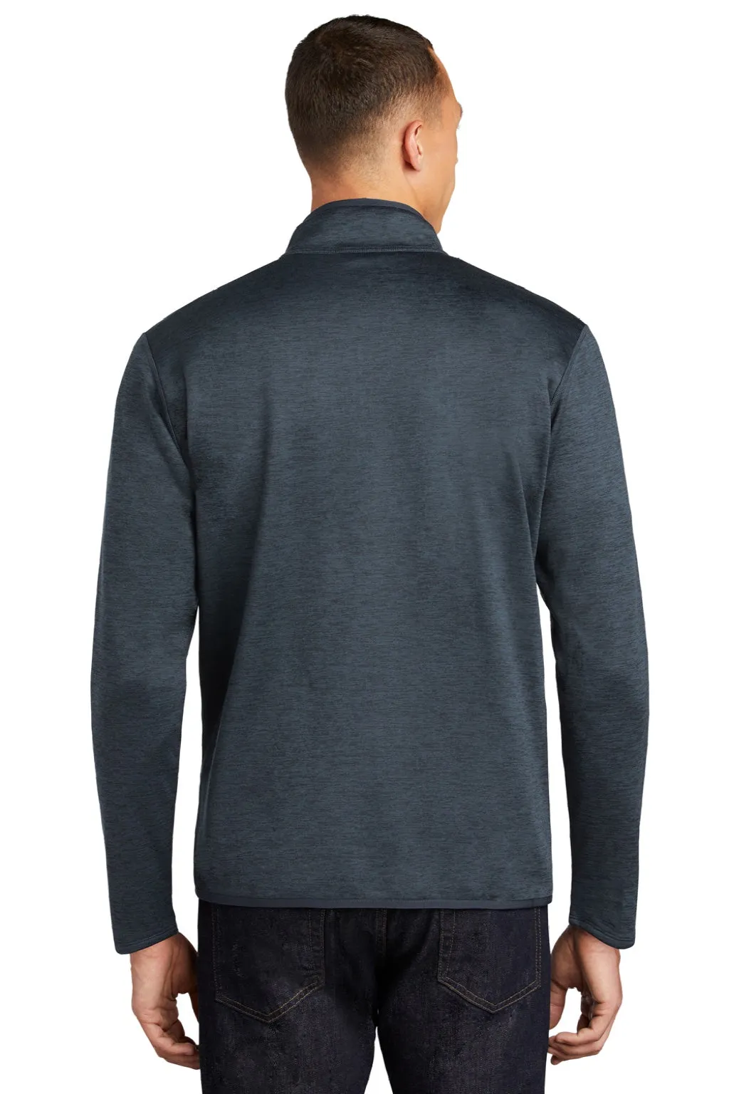 The North Face Mens Skyline Full Zip Fleece Jacket - Heather Urban Navy Blue Clothing The-North-Face