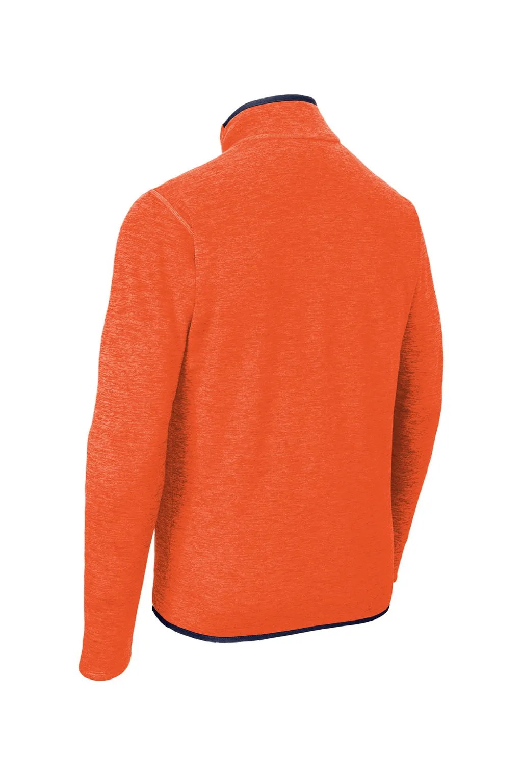 The North Face Mens Skyline Full Zip Fleece Jacket - Heather Zion Orange/Urban Navy Blue Clothing The-North-Face