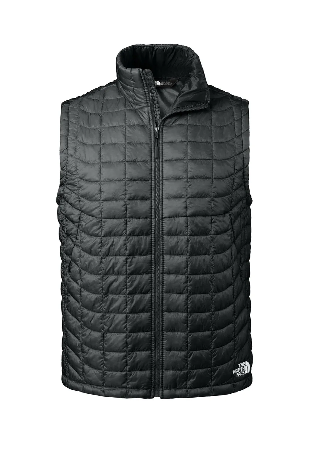 The North Face Mens ThermoBall Trekker Water Resistant Full Zip Vest - Black Clothing The-North-Face