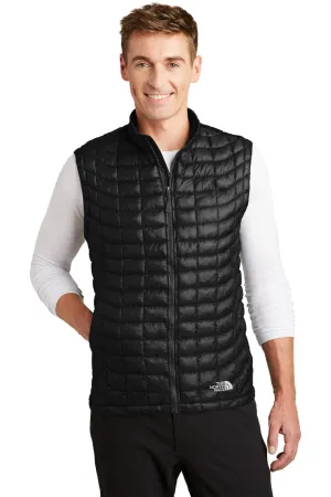 The North Face Mens ThermoBall Trekker Water Resistant Full Zip Vest - Black Clothing The-North-Face