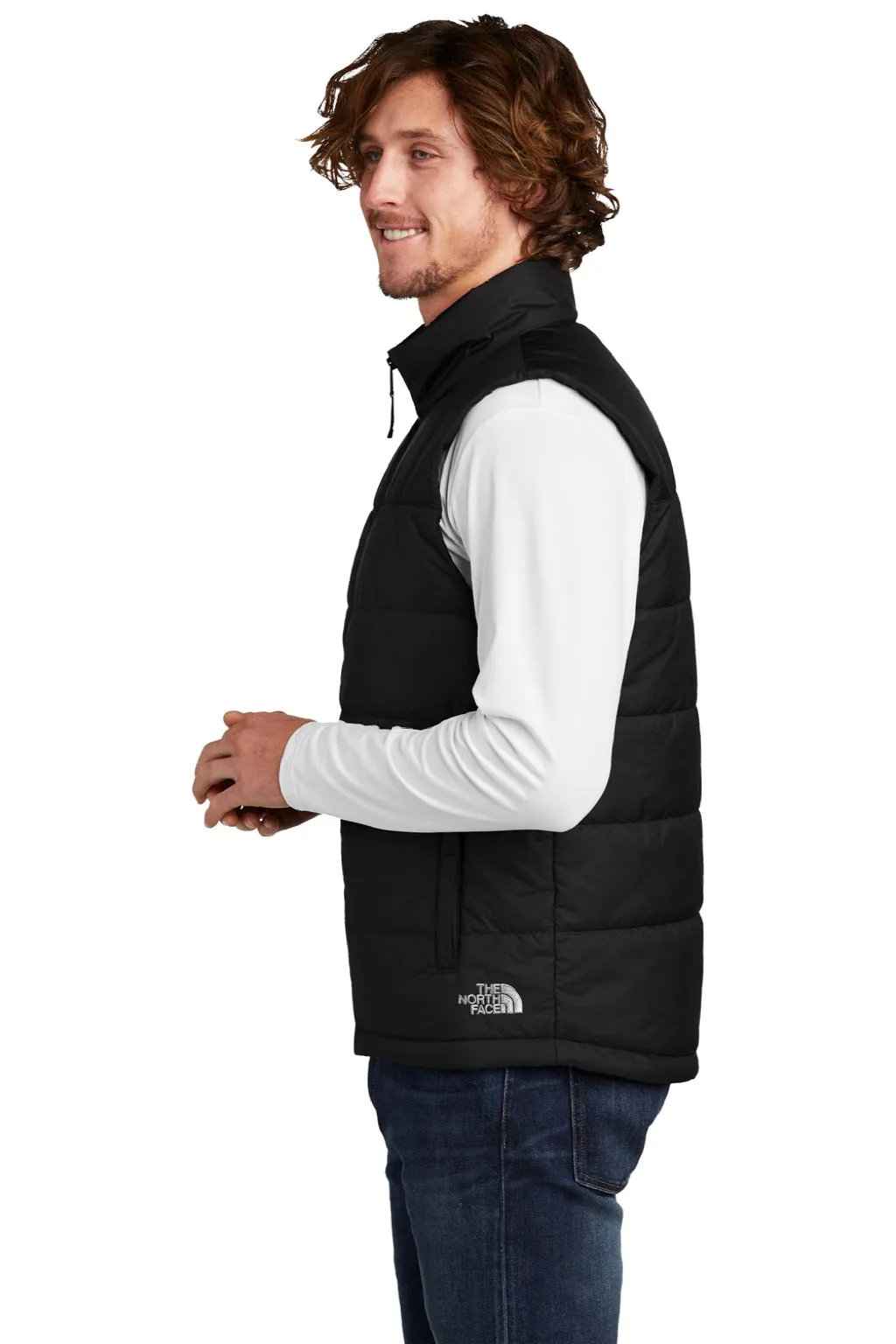 The North Face Mens Water Resistant Everyday Insulated Full Zip Vest - Black Clothing The-North-Face