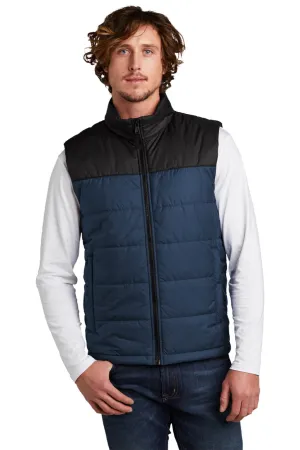 The North Face Mens Water Resistant Everyday Insulated Full Zip Vest - Shady Blue Clothing The-North-Face