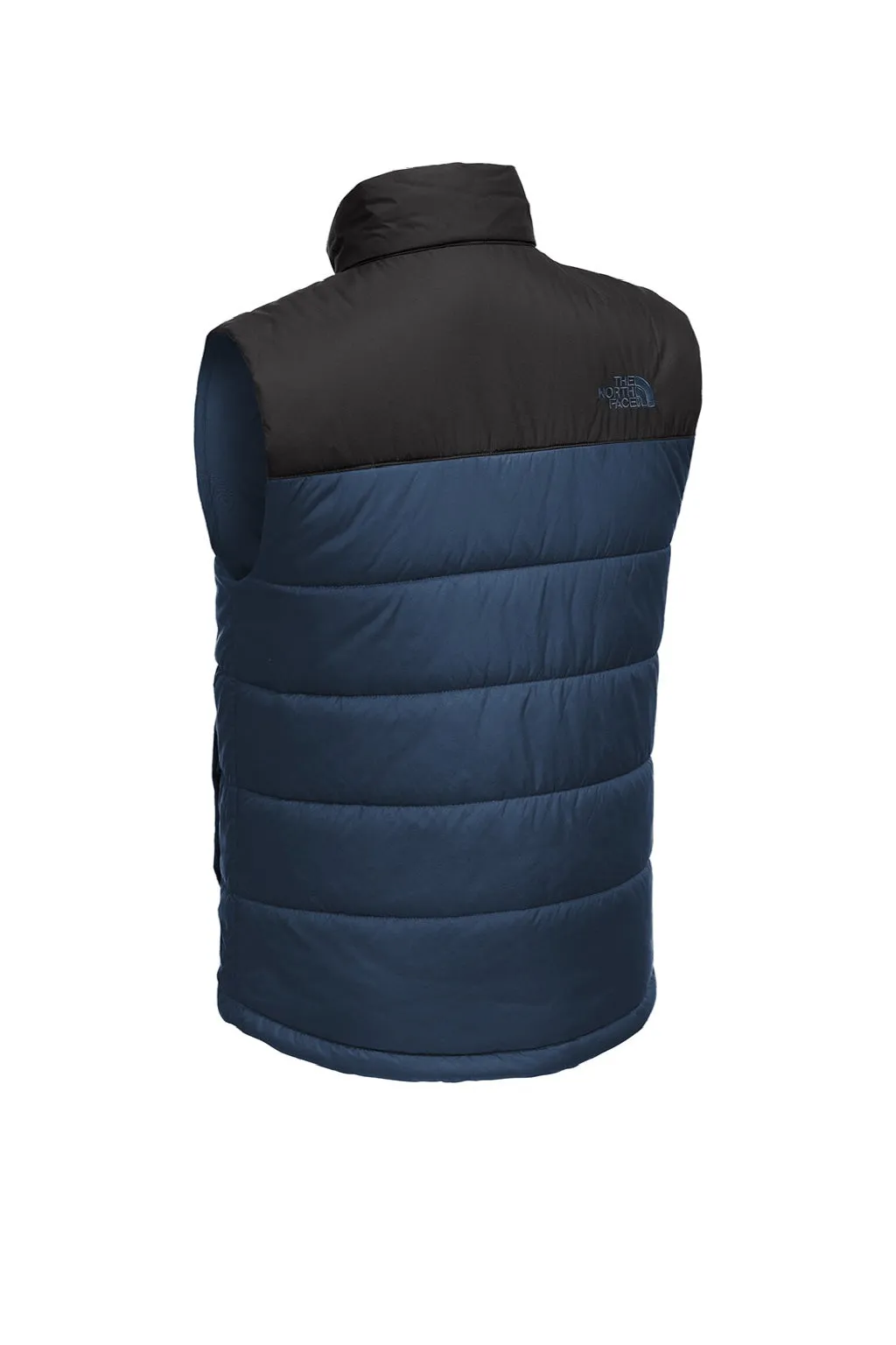 The North Face Mens Water Resistant Everyday Insulated Full Zip Vest - Shady Blue Clothing The-North-Face