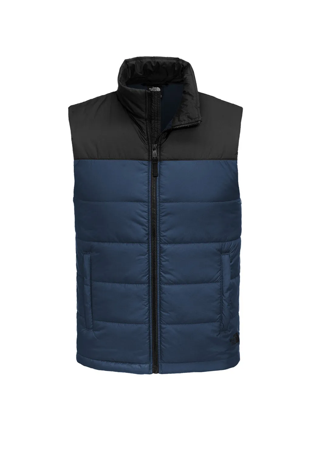 The North Face Mens Water Resistant Everyday Insulated Full Zip Vest - Shady Blue Clothing The-North-Face